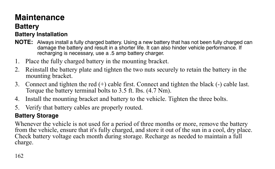 Maintenance | Polaris Outlaw 9921488 User Manual | Page 165 / 199