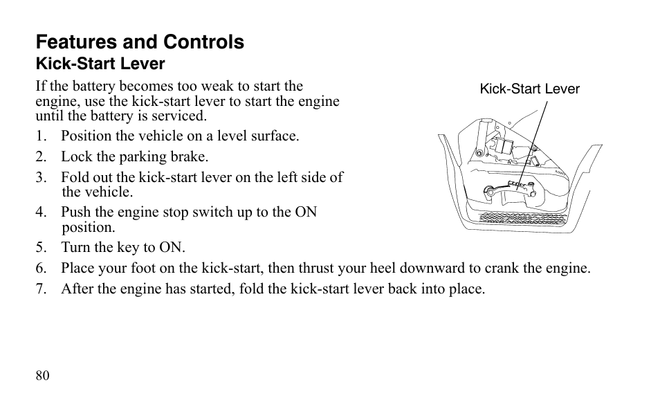 Features and controls | Polaris Outlaw 9921488 User Manual | Page 83 / 199