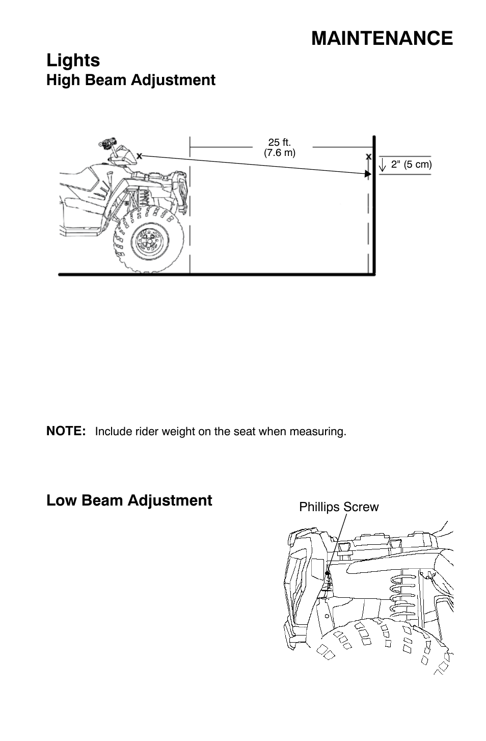 Maintenance, Lights | Polaris Sportsman 9921477 User Manual | Page 103 / 143