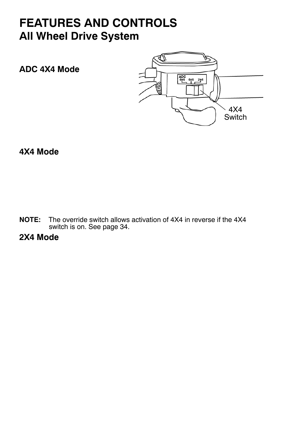 Features and controls, All wheel drive system | Polaris Sportsman 9921477 User Manual | Page 44 / 143