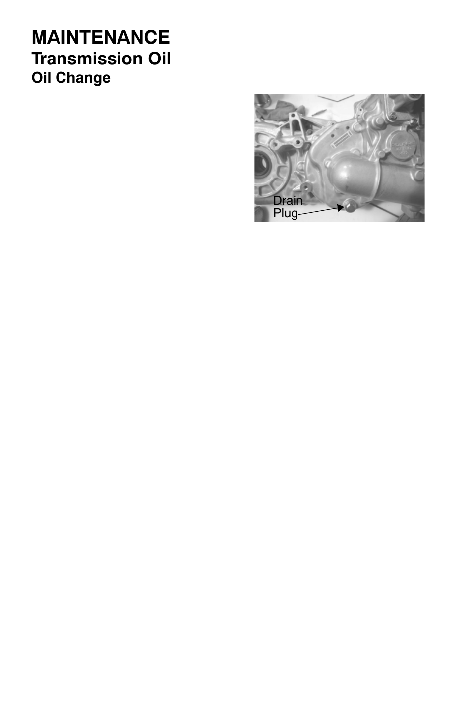 Maintenance, Transmission oil | Polaris Sportsman 9921477 User Manual | Page 86 / 143