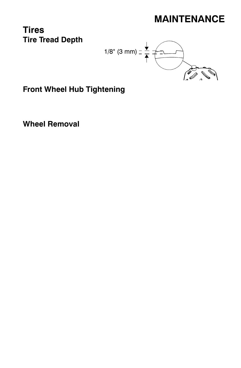 Maintenance, Tires | Polaris Sportsman 9921477 User Manual | Page 97 / 143
