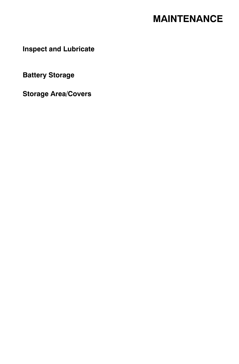 Maintenance, Cleaning and storage | Polaris Trail Boss 9921784 User Manual | Page 104 / 120