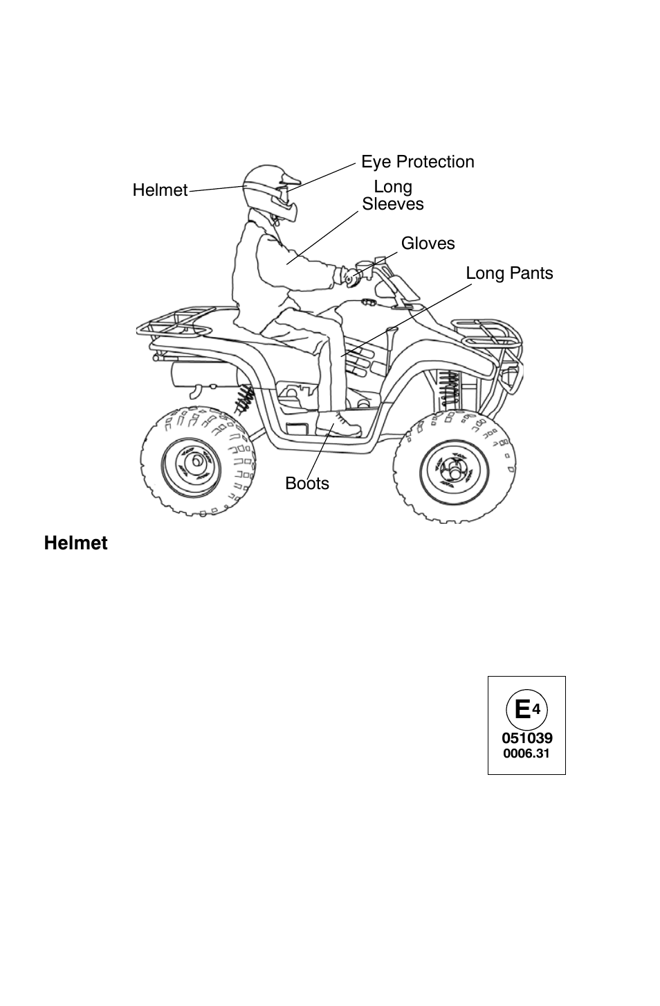 Safety, Safe riding gear | Polaris Trail Boss 9921784 User Manual | Page 11 / 120