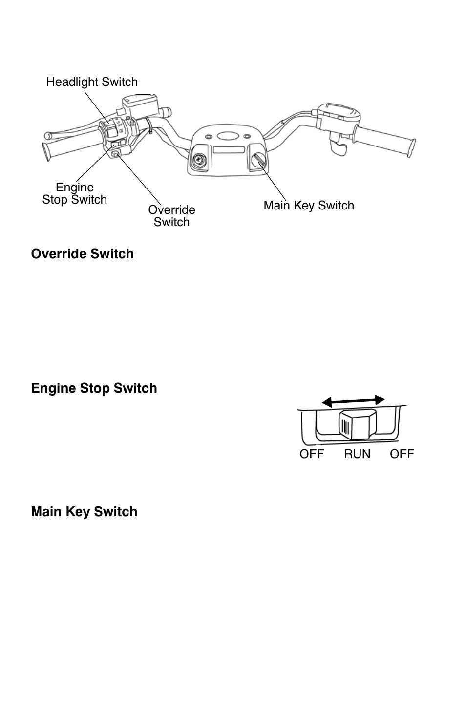 Features and controls, Switches | Polaris Trail Boss 9921784 User Manual | Page 29 / 120