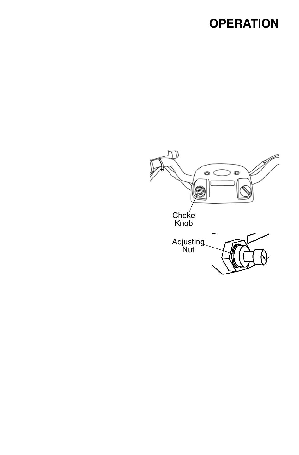 Operation, Starting the engine | Polaris Trail Boss 9921784 User Manual | Page 44 / 120