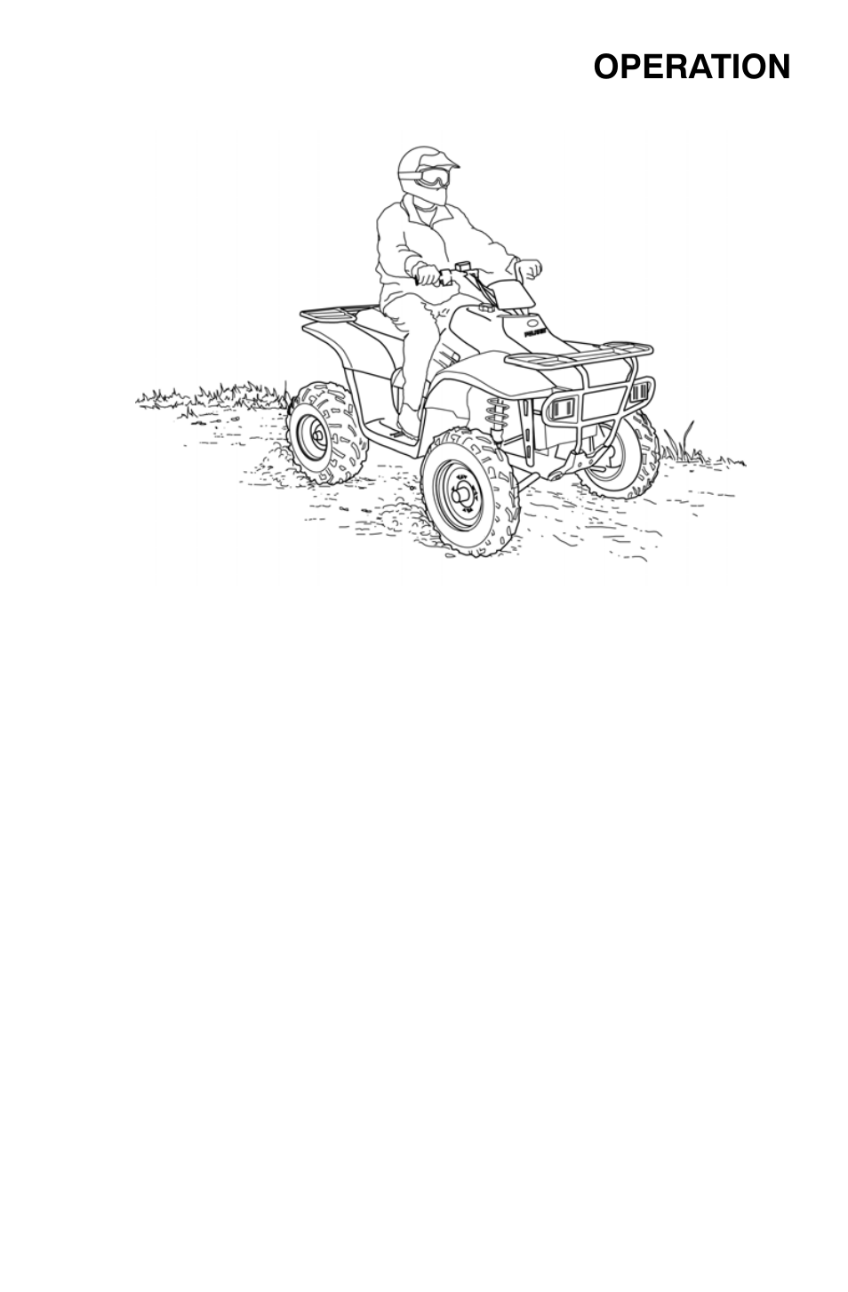 Operation, Driving procedures | Polaris Trail Boss 9921784 User Manual | Page 46 / 120