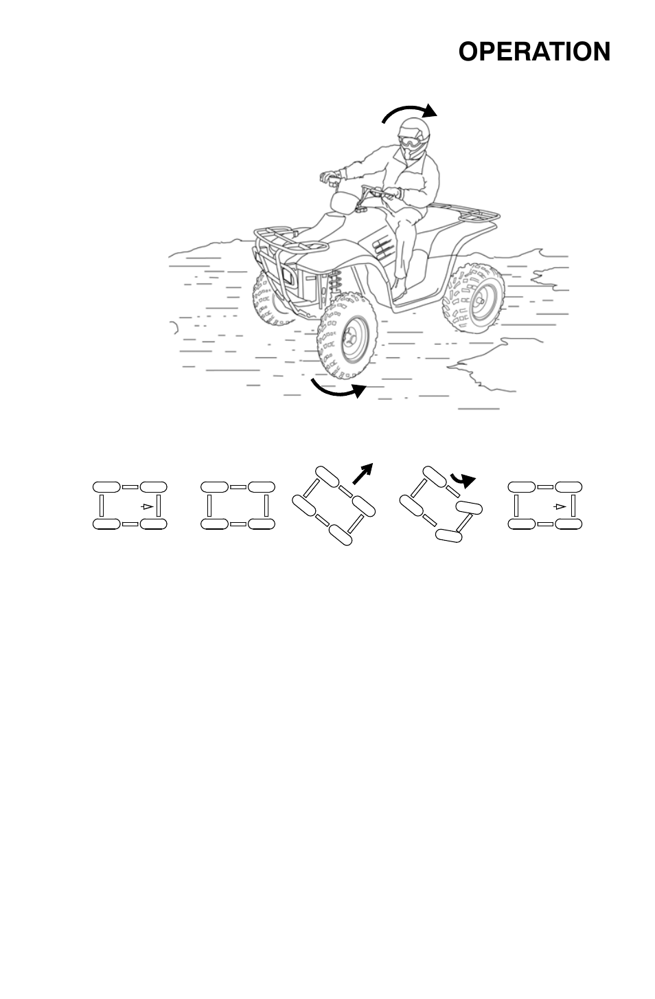 Operation, Driving on slippery surfaces | Polaris Trail Boss 9921784 User Manual | Page 48 / 120