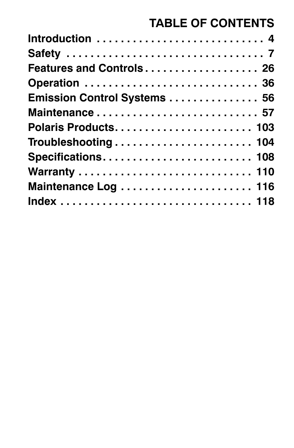 Polaris Trail Boss 9921784 User Manual | Page 6 / 120