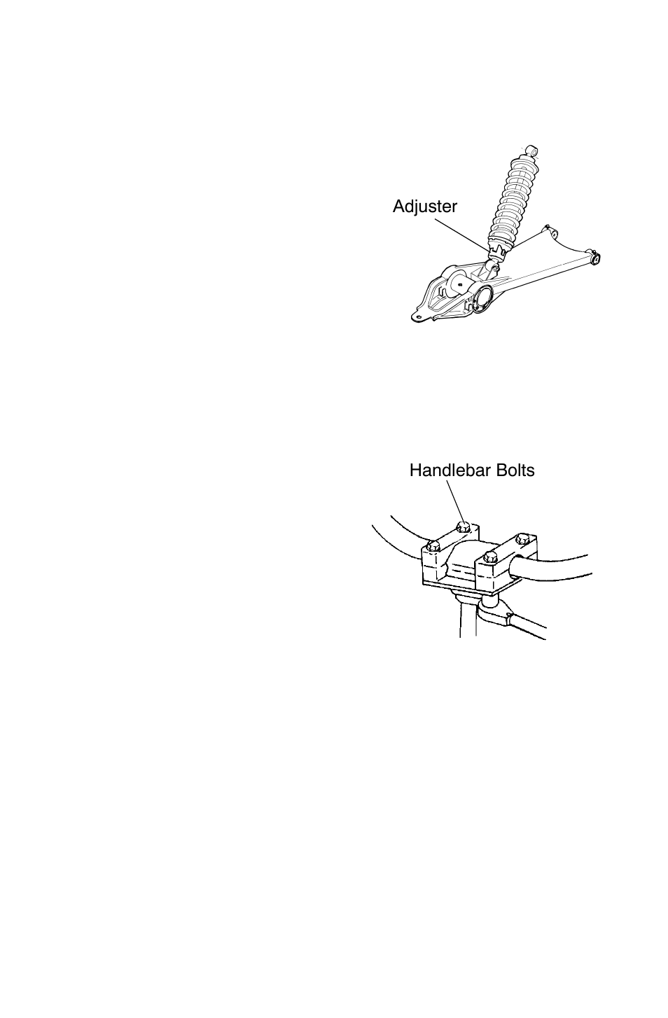 Maintenance, Camber and caster, Rear spring | Handlebars | Polaris Trail Boss 9921784 User Manual | Page 73 / 120