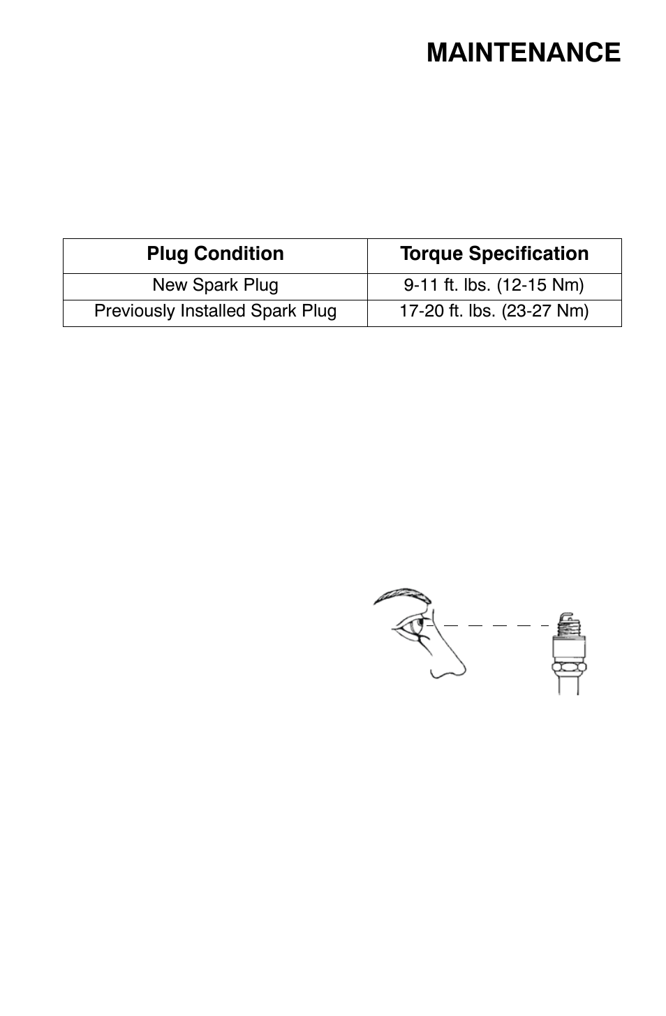 Maintenance, Spark plugs | Polaris Trail Boss 9921784 User Manual | Page 86 / 120