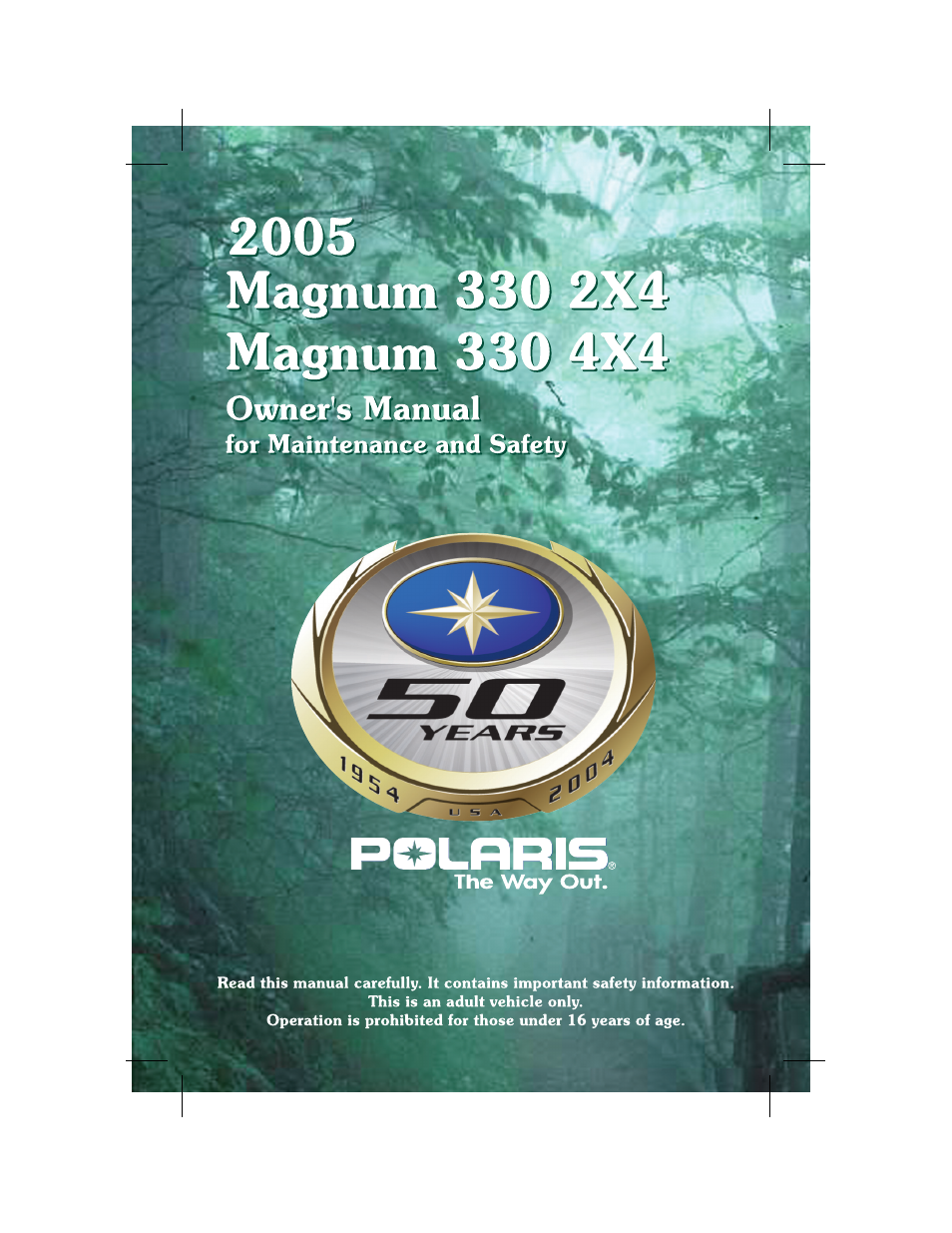 Polaris Magnum 330 2x4 User Manual | 126 pages