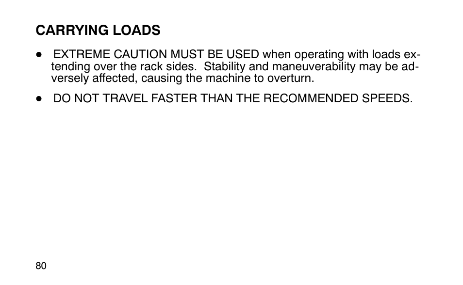 Carrying loads | Polaris Sportsman 90 User Manual | Page 116 / 220