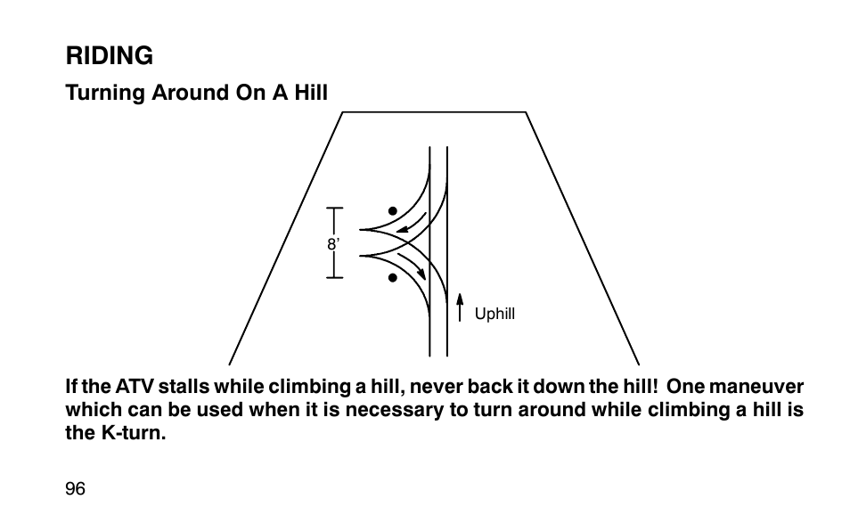 Riding | Polaris Sportsman 90 User Manual | Page 132 / 220