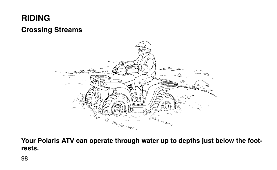Riding | Polaris Sportsman 90 User Manual | Page 134 / 220