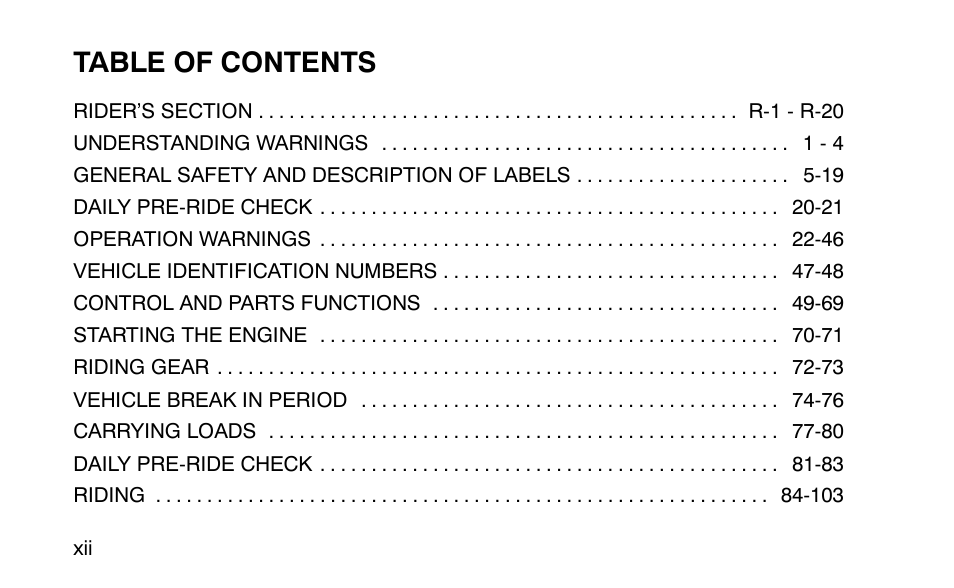 Polaris Sportsman 90 User Manual | Page 15 / 220