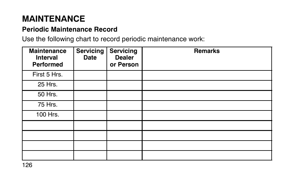 Maintenance | Polaris Sportsman 90 User Manual | Page 162 / 220