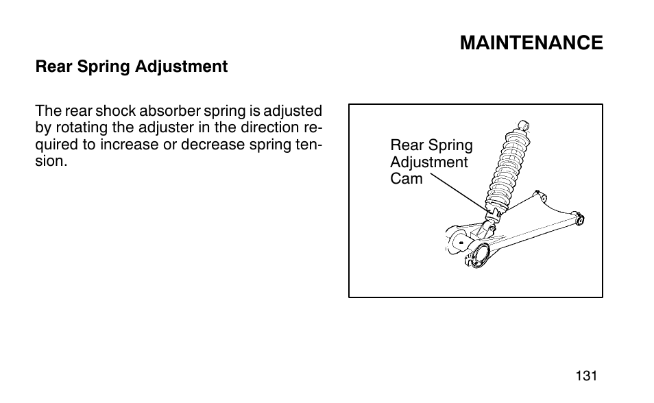 Maintenance | Polaris Sportsman 90 User Manual | Page 167 / 220