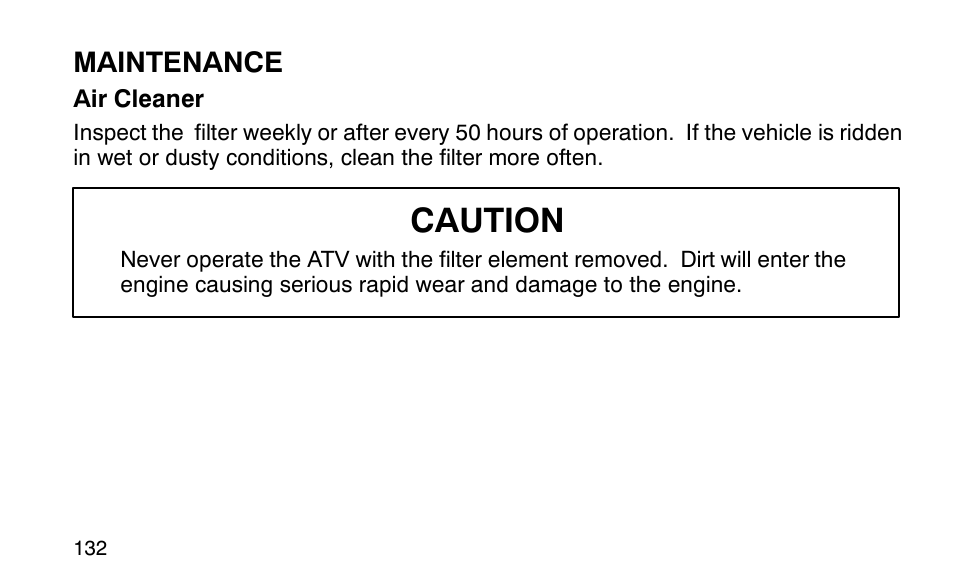 Caution | Polaris Sportsman 90 User Manual | Page 168 / 220