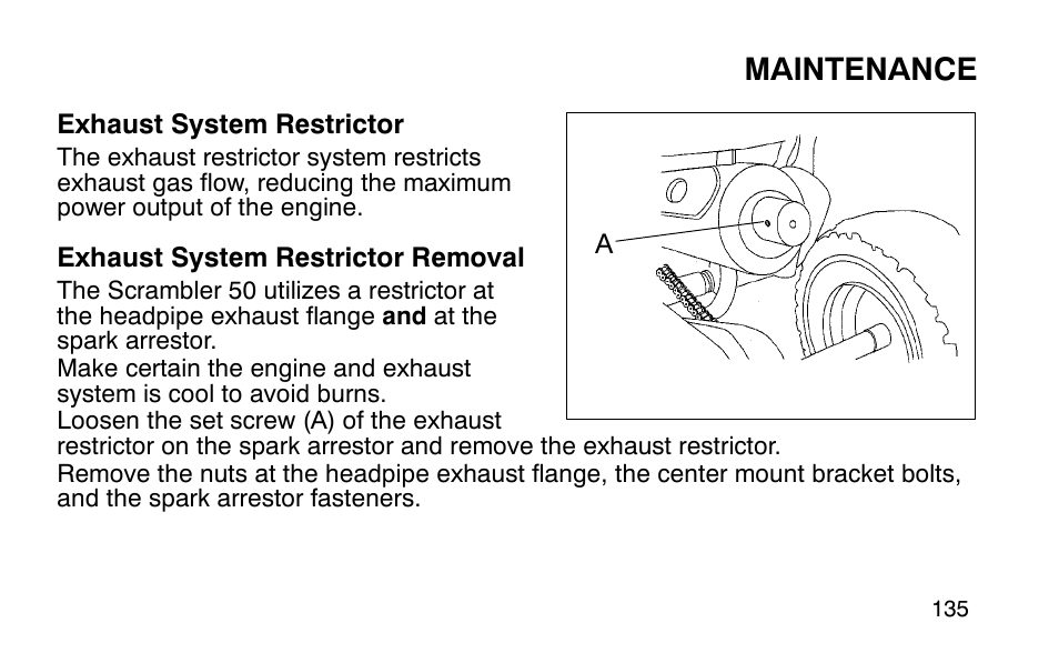 Maintenance | Polaris Sportsman 90 User Manual | Page 171 / 220
