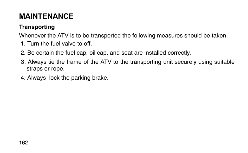 Maintenance | Polaris Sportsman 90 User Manual | Page 198 / 220
