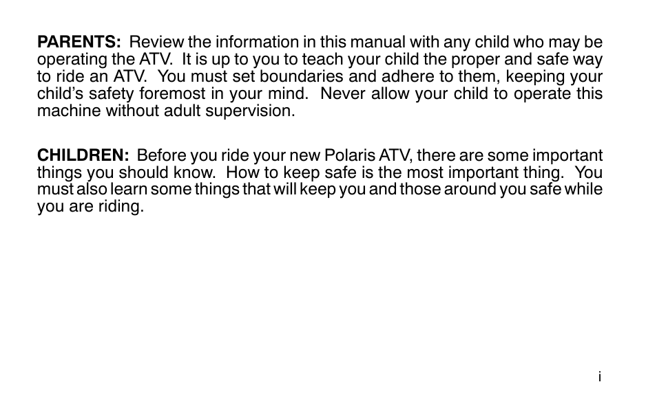 Polaris Sportsman 90 User Manual | Page 4 / 220