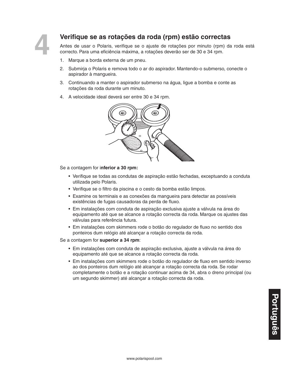 Por tuguês | Polaris 340 User Manual | Page 57 / 64