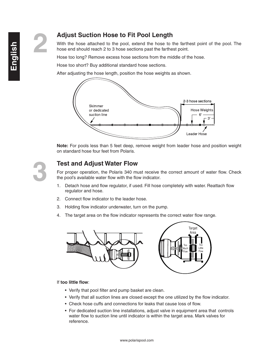 English | Polaris 340 User Manual | Page 6 / 64