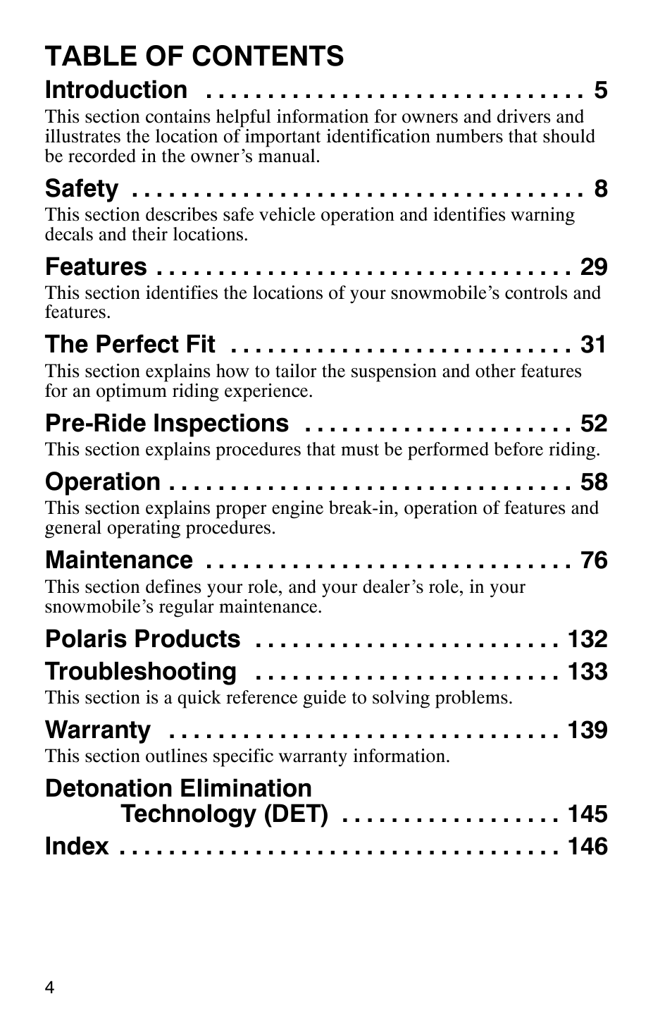 Polaris 9919078 User Manual | Page 7 / 150