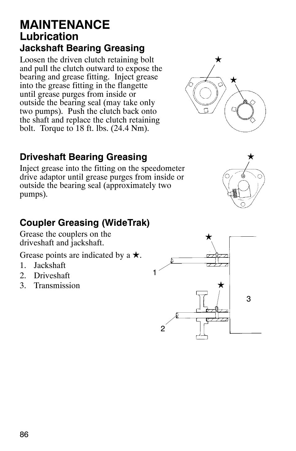 Maintenance, Lubrication | Polaris 9919078 User Manual | Page 89 / 150