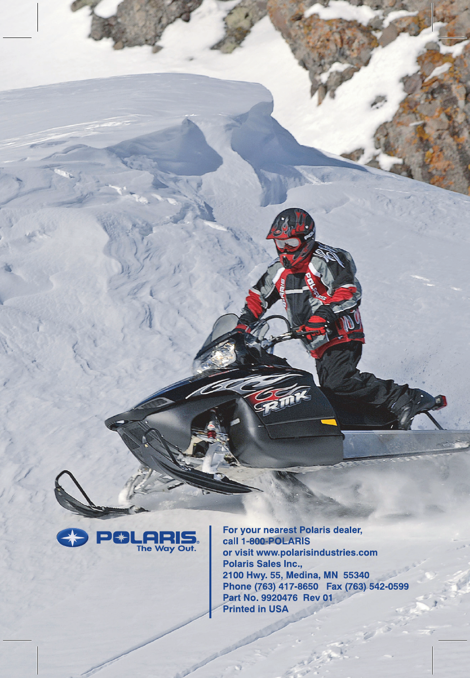 Polaris 600 HO RMK 155 User Manual | Page 2 / 135