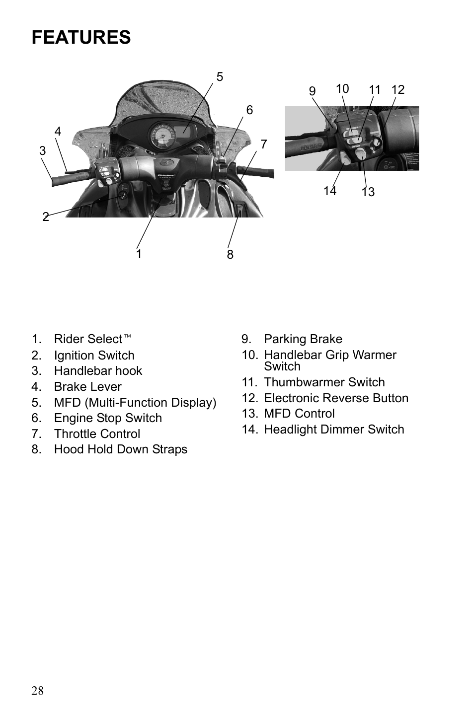 Features | Polaris IQ Turbo Dragon User Manual | Page 31 / 159