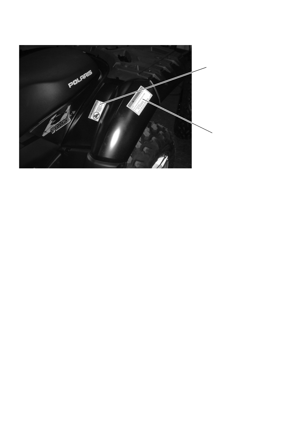 Safety, Safety labels and locations, No passenger” warning | Tire pressure/load warning | Polaris Sportsman 850 XP User Manual | Page 27 / 141