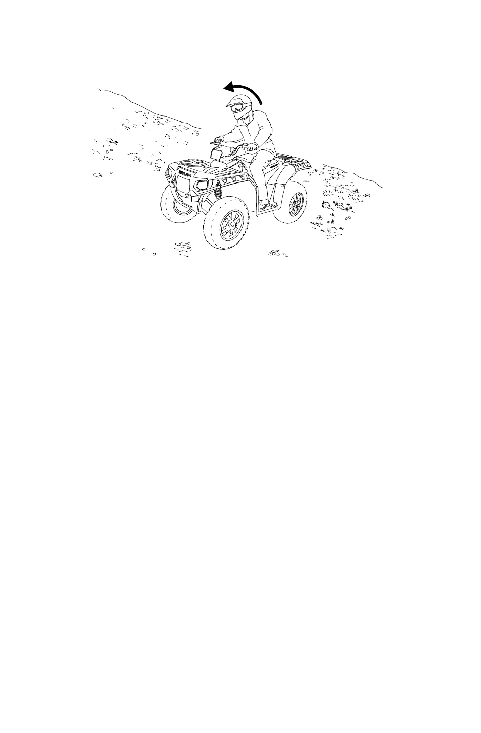 Operation, Driving on a sidehill (sidehilling) | Polaris Sportsman 850 XP User Manual | Page 61 / 141