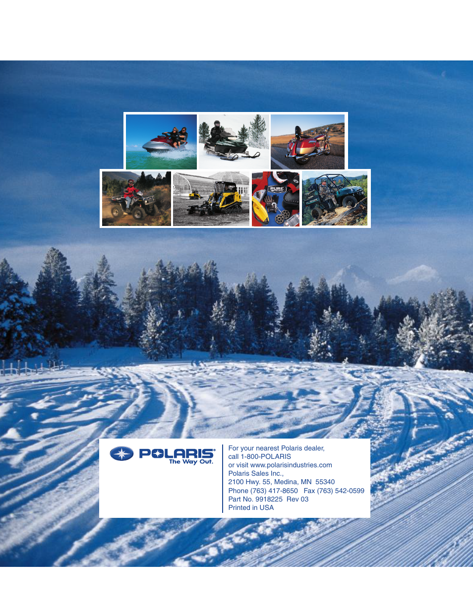 Polaris 800 Switchback User Manual | Page 127 / 127