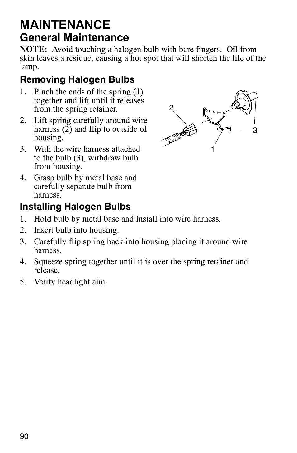 Maintenance, General maintenance | Polaris 800 Switchback User Manual | Page 92 / 127