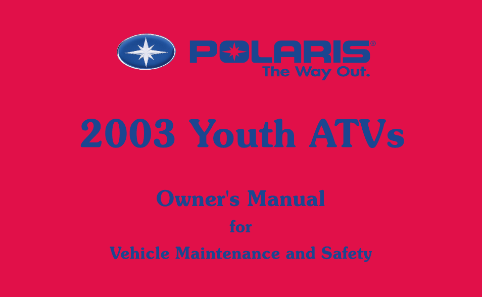 Polaris Scrambler 50 User Manual | 186 pages