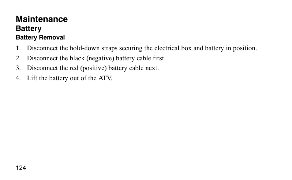 Maintenance | Polaris Scrambler 50 User Manual | Page 126 / 186