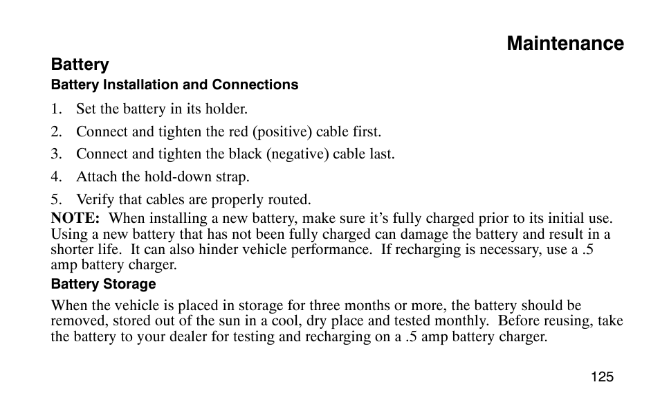 Maintenance | Polaris Scrambler 50 User Manual | Page 127 / 186