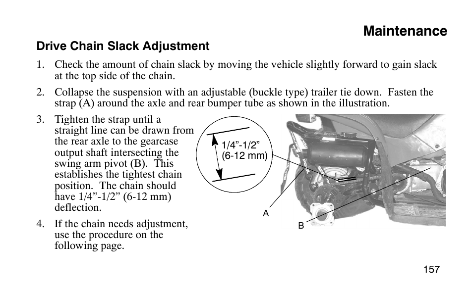 Maintenance | Polaris Scrambler 50 User Manual | Page 159 / 186