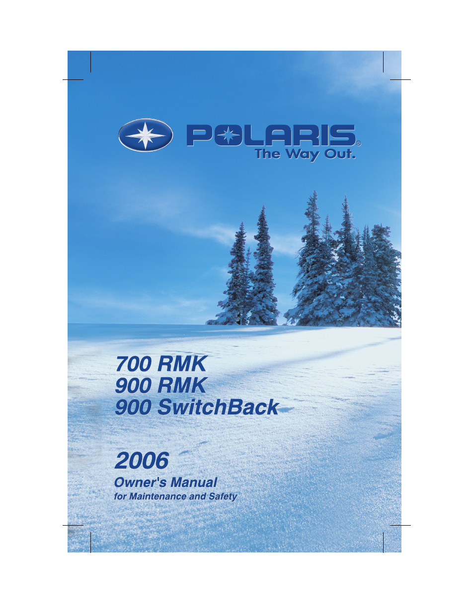 Polaris 900 SwitchBack User Manual | 137 pages