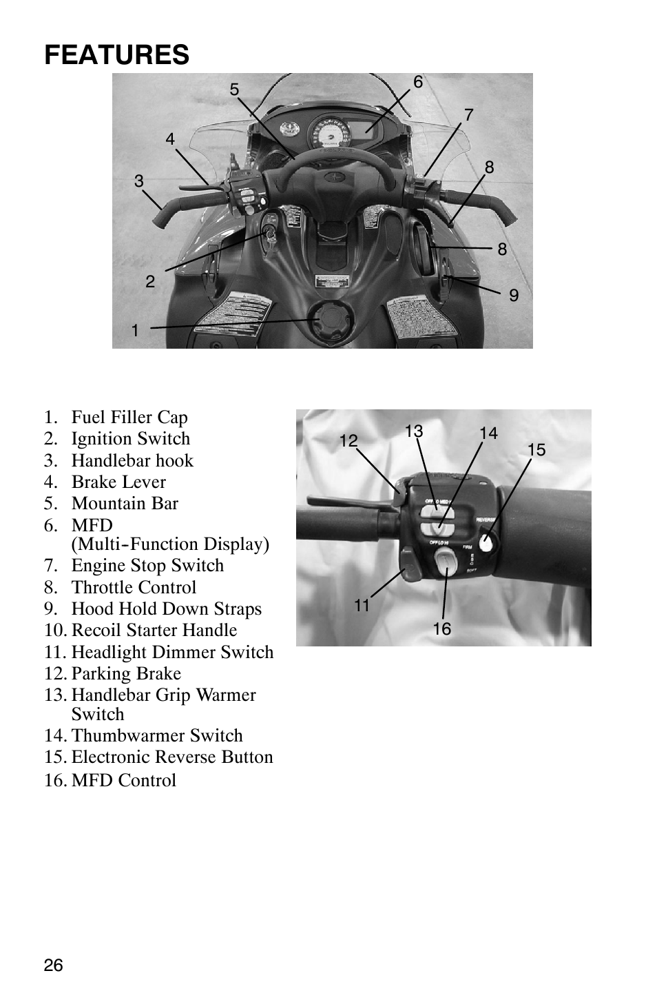 Features | Polaris 900 SwitchBack User Manual | Page 29 / 137