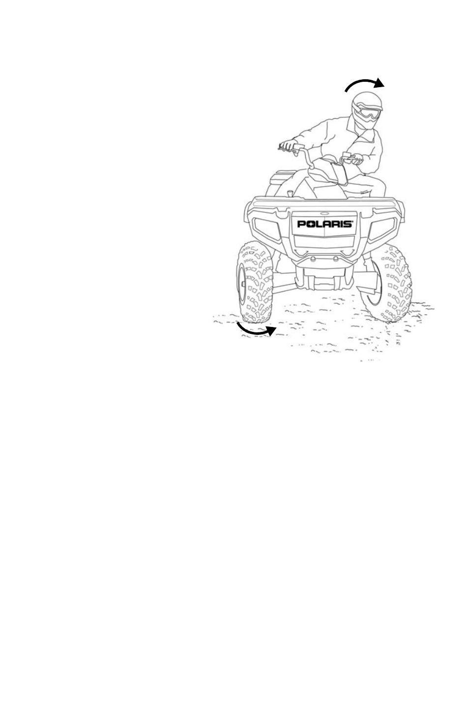 Operation, Turning the vehicle | Polaris Sportsman 9921828 User Manual | Page 56 / 136