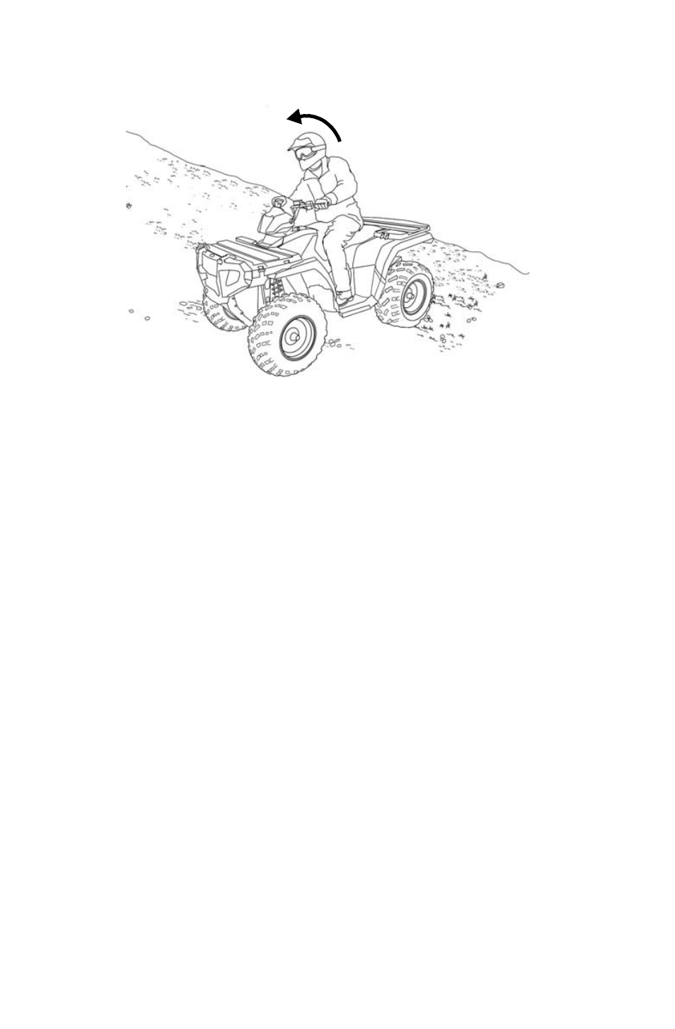 Operation, Driving on a sidehill (sidehilling) | Polaris Sportsman 9921828 User Manual | Page 59 / 136