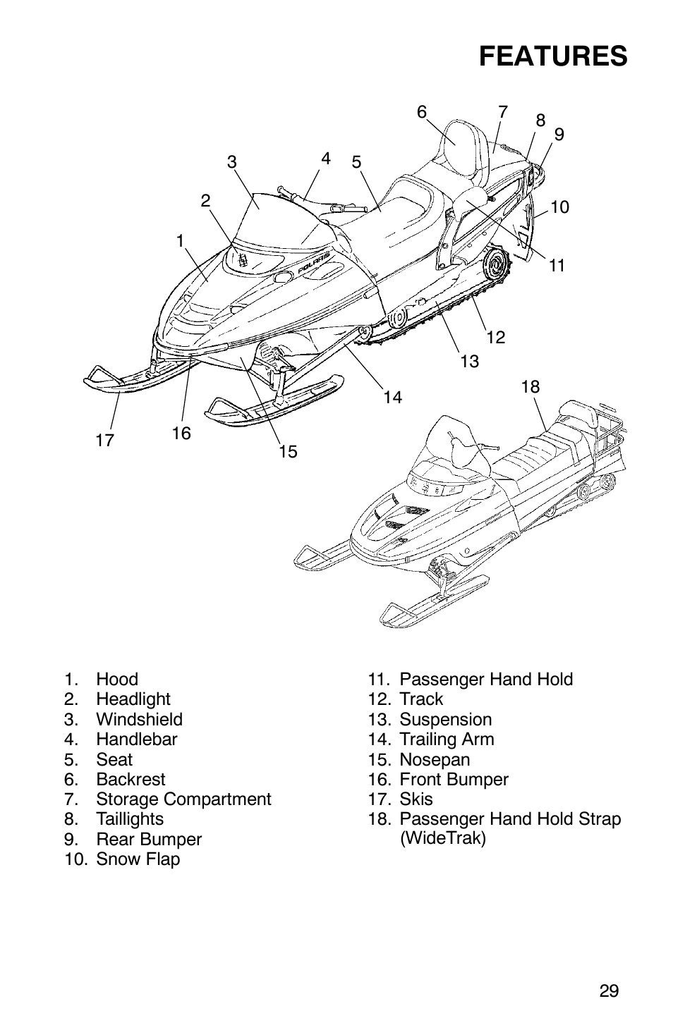 Features | Polaris 340 Classic User Manual | Page 31 / 144