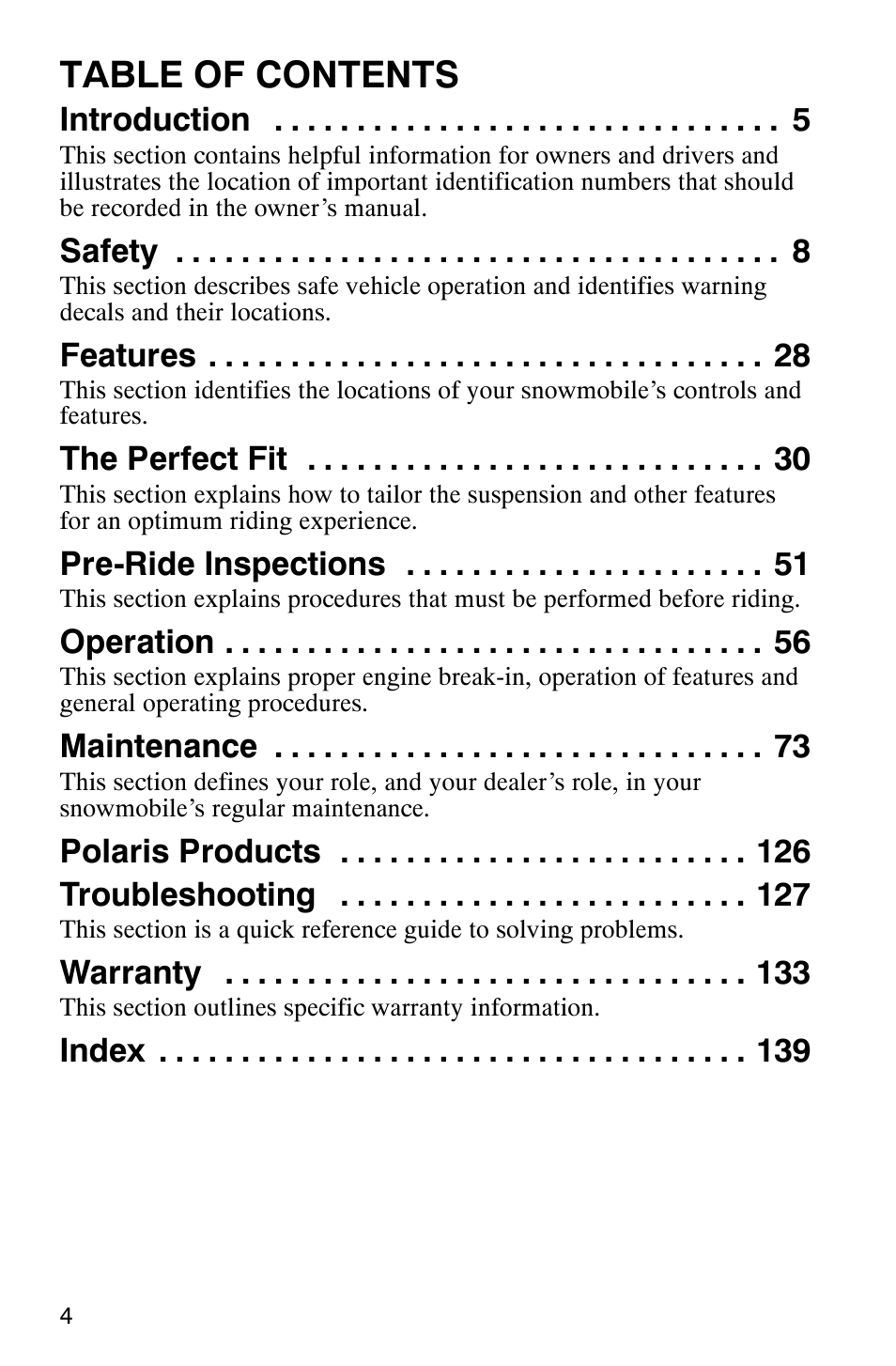 Polaris 340 Classic User Manual | Page 6 / 144