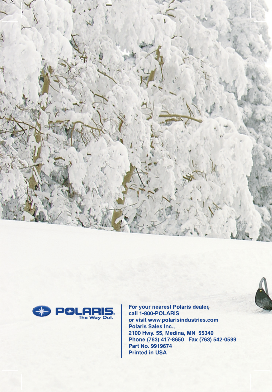 Polaris 700 Touring User Manual | Page 2 / 133