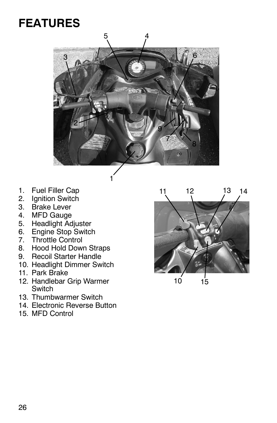 Features | Polaris 700 Touring User Manual | Page 29 / 133