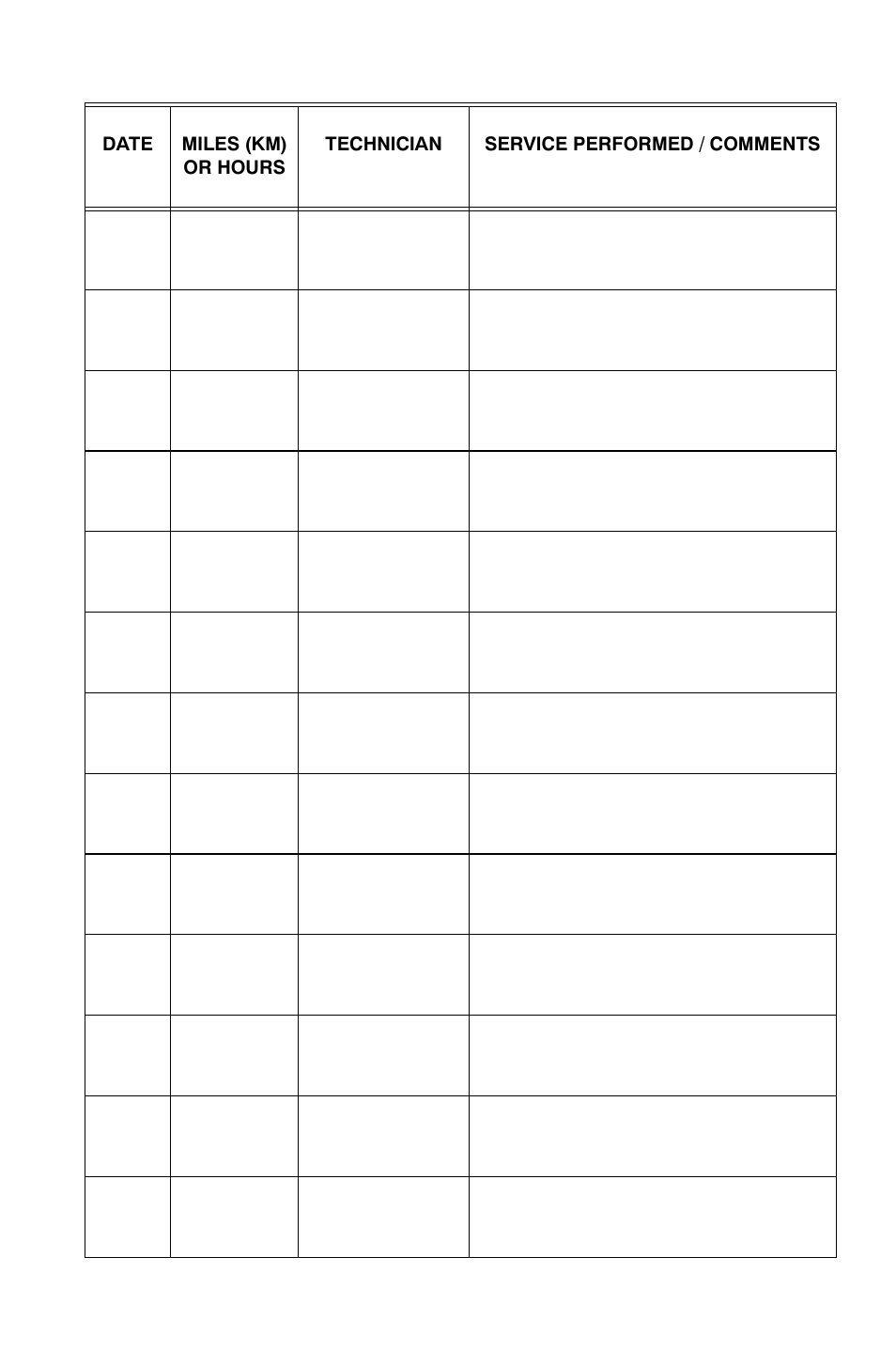 Maintenance log | Polaris Sportsman 9921825 User Manual | Page 132 / 132