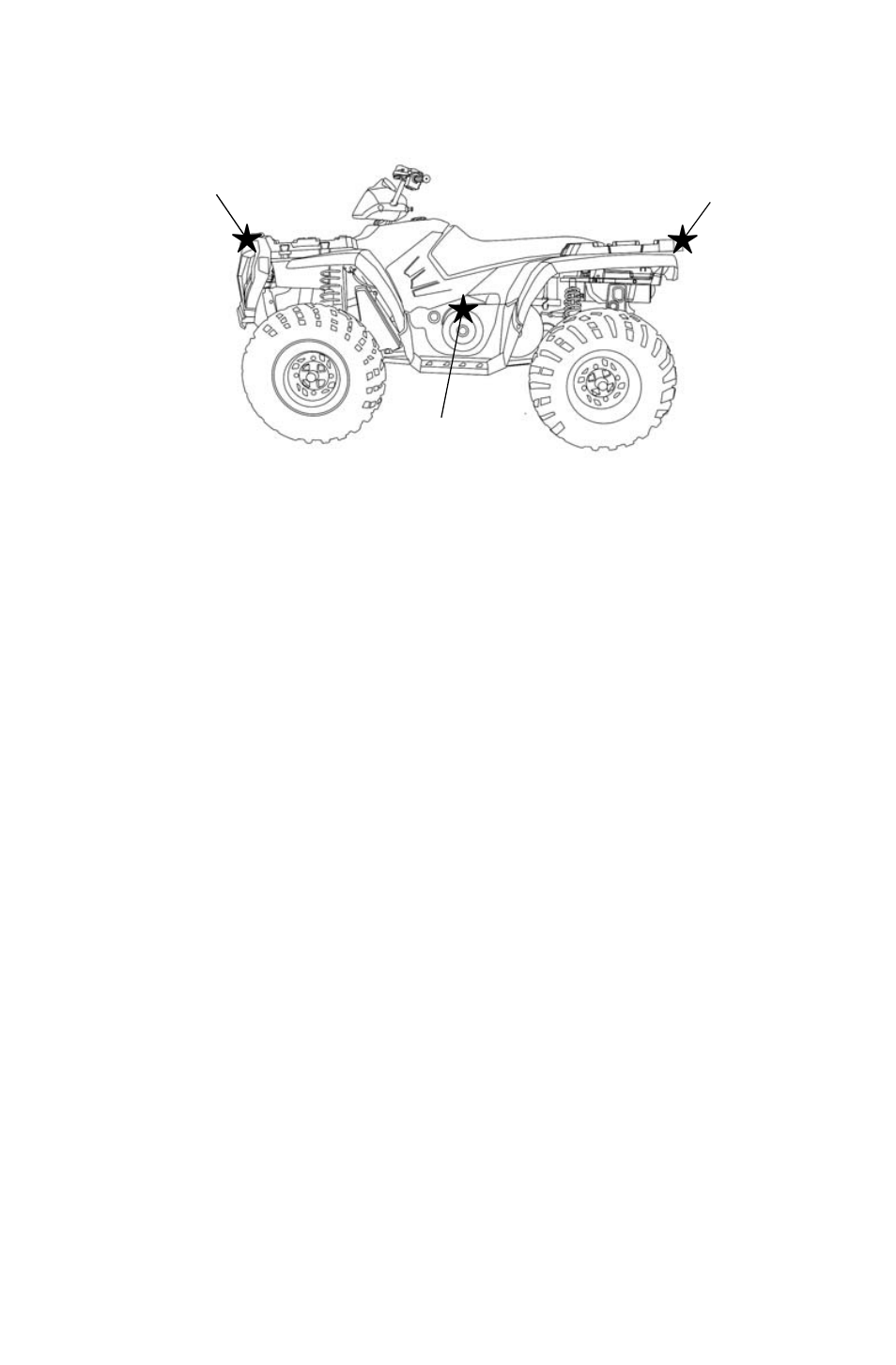 Safety, Safety decals and locations, Clutch cover warning | Rack warning, front and rear, Reverse override warning/4x4 caution | Polaris Sportsman 9921825 User Manual | Page 26 / 132